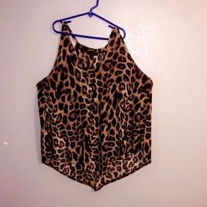 Cheetah print blouse